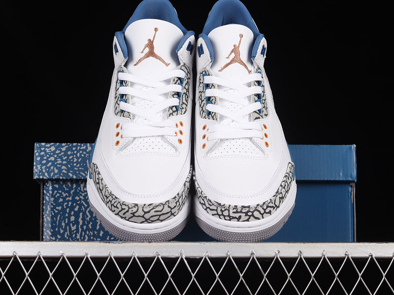 Air Jordan 3 Wizards True Blue and Copper