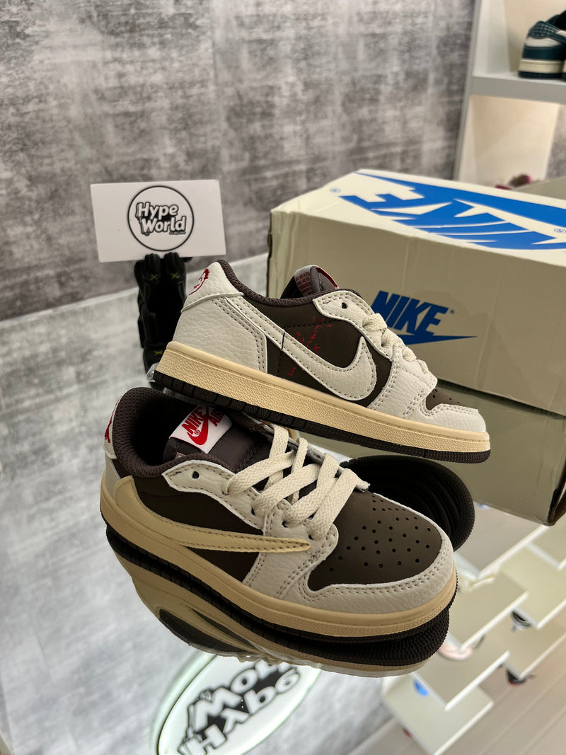 Jordan 1 Low Travis Scott Reverse Mocha Kids