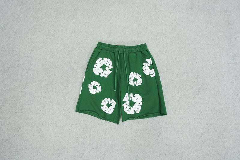 Shorts Moletom Denim Tears Verde Clorofila