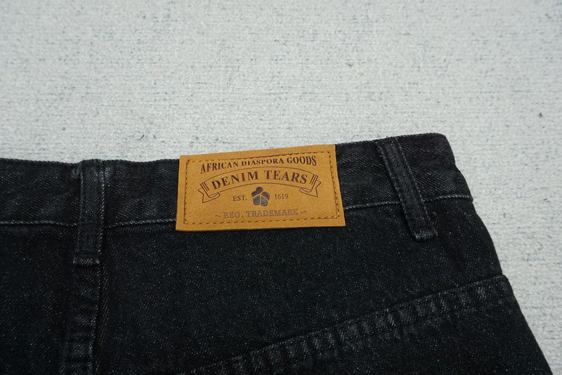 Shorts Jeans Denim Tears Preto