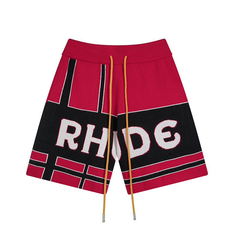 Shorts Rhude Vermelho/Preto