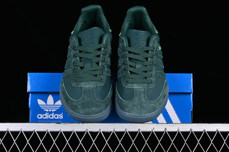 ADIDAS JONAH HILL X SAMBA GREEN NIGHT/MINERAL GREEN/ECRU TINT