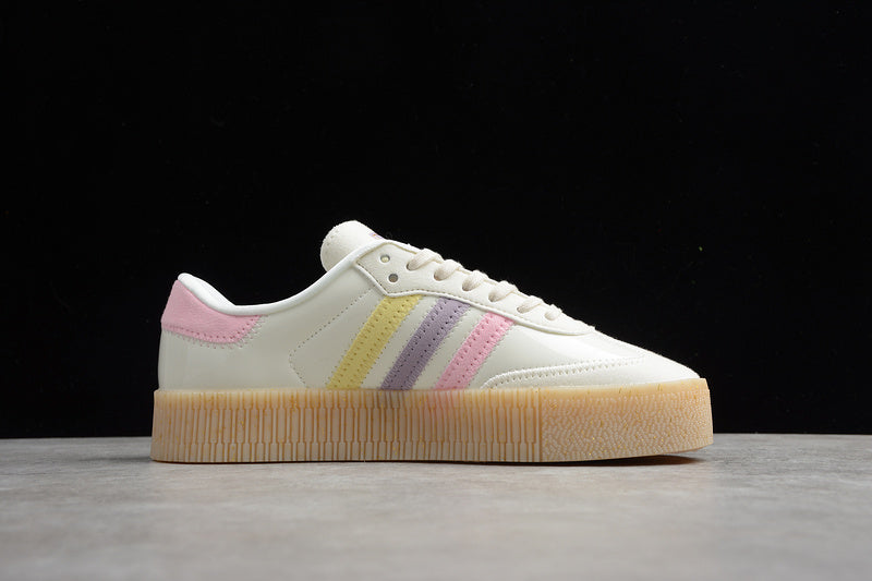 SAMBAROSE SHOES CLOUD WHITE/PINK/YELLOW