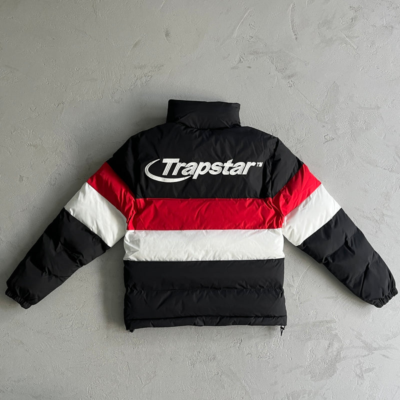 Jaqueta Puffer Trapstar Black/White/Red