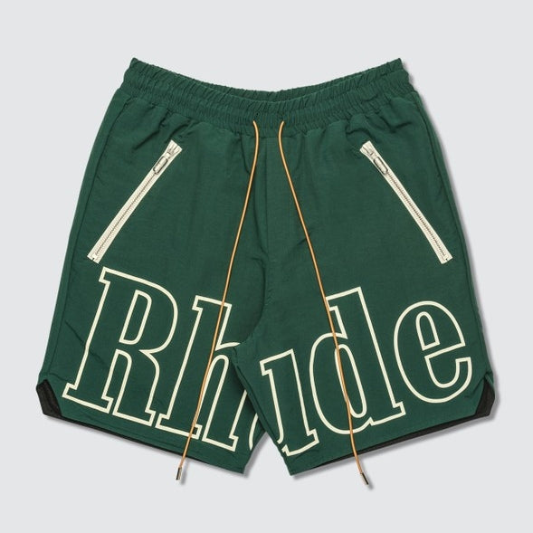 Shorts Rhude Verde Estampa