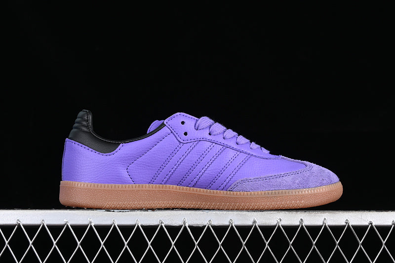 ADIDAS SAMBA VEGAN BROWN/BLACK/PURPLE