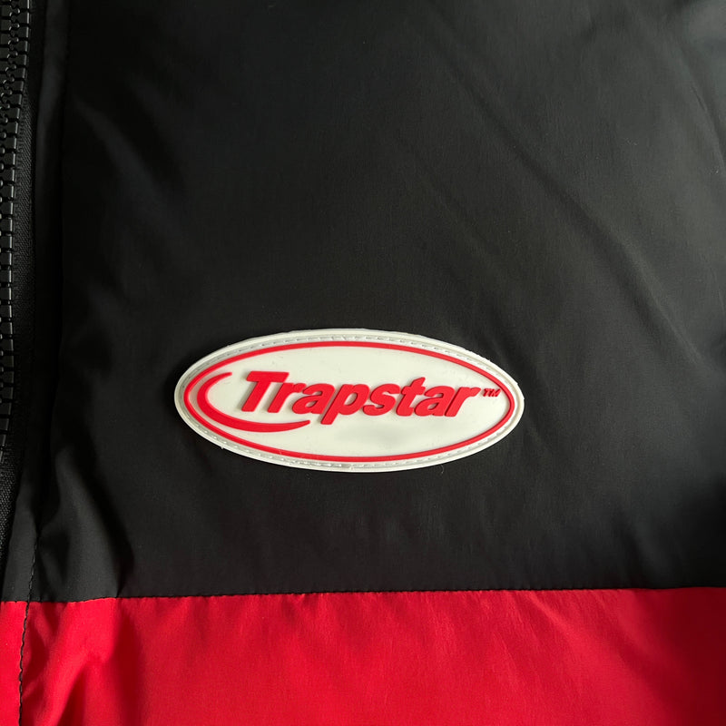 Jaqueta Puffer Trapstar Black/White/Red