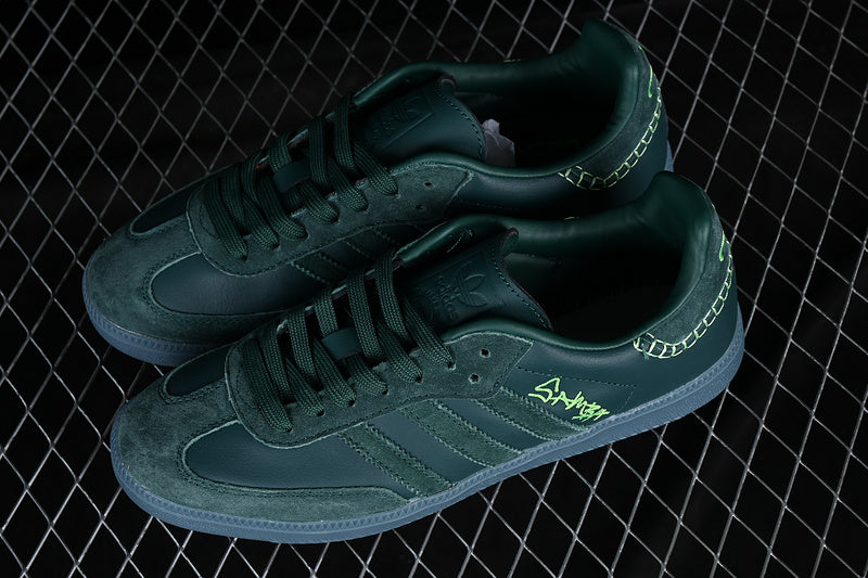 ADIDAS JONAH HILL X SAMBA GREEN NIGHT/MINERAL GREEN/ECRU TINT