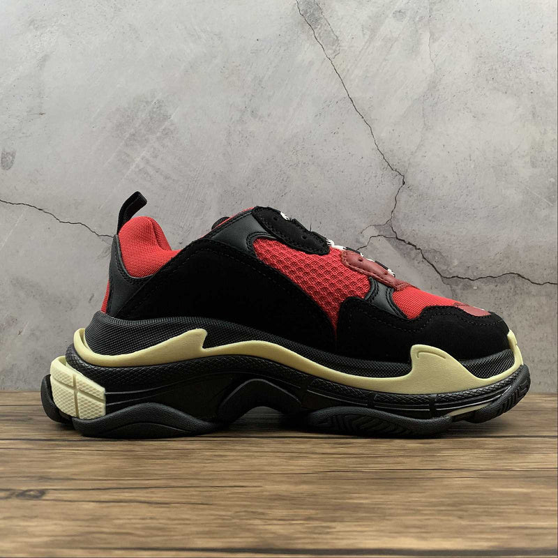 Balenciaga Triple S Red Black (Pre-Distressed)