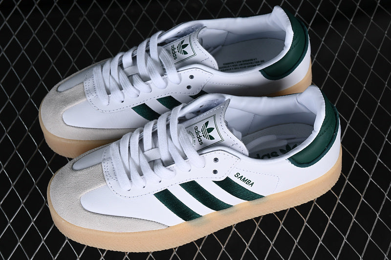 ADIDAS SAMBA VEGAN WHITE/BLACK/GREEN