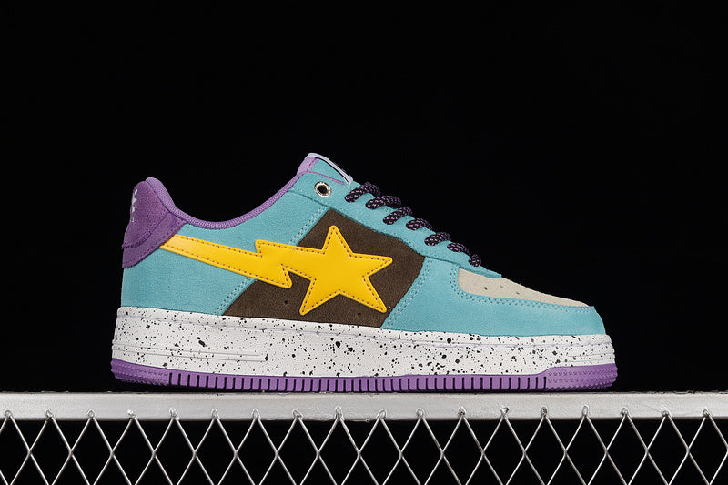 A Bathing Ape Bape Sta
Teal Brown Yellow Suede
