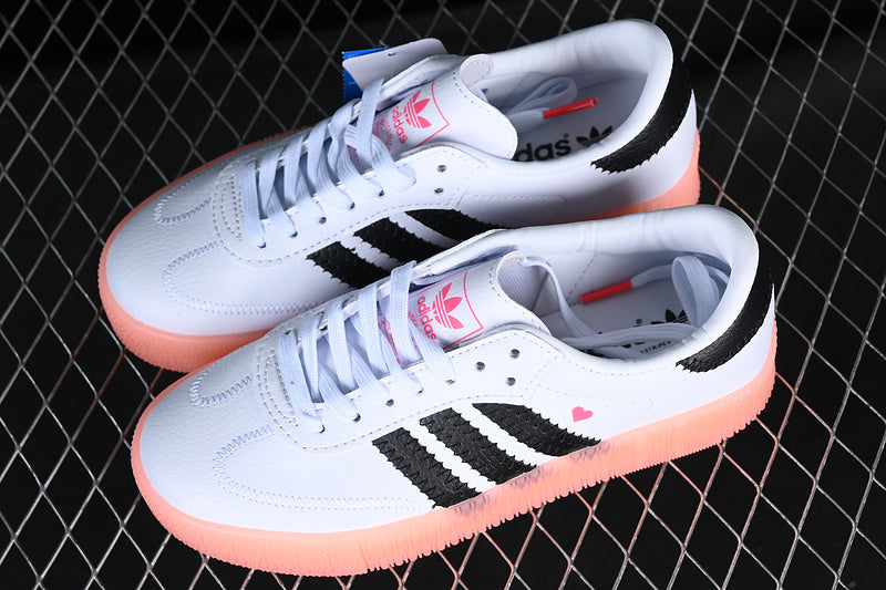 ADIDAS SAMBA ROSE WHITE/BLACK/ORANGE