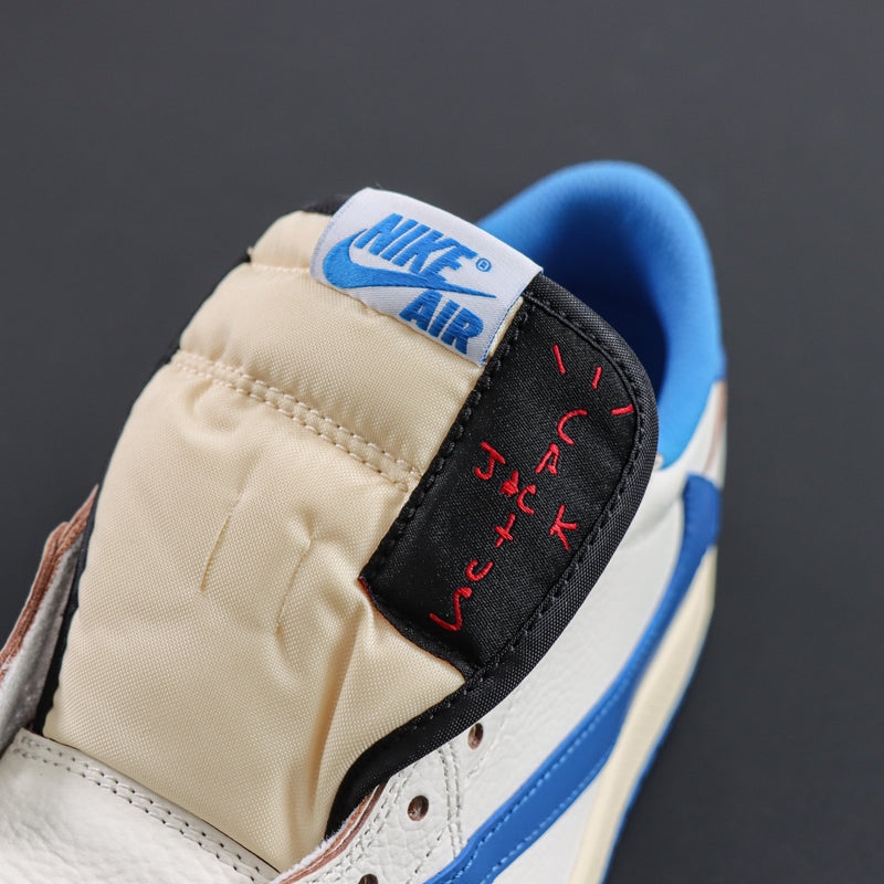 Air Jordan 1 Low Travis Scott X Fragment White Blue