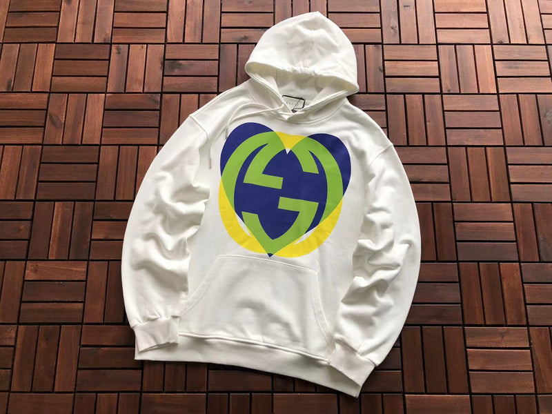 Moletom Gucci Hoodie White/Green/Yellow/Blue