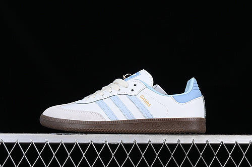 ADIDAS SAMBA VEGAN WHITE/BROWN/BLUE/GREY