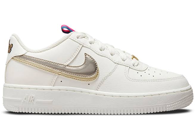 Nike Air Force 1 LV8
Double Swoosh Silver Gold (GS)