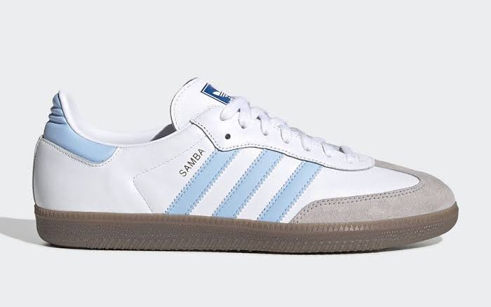 ADIDAS SAMBA VEGAN WHITE/BLUE/GREY/BLACK