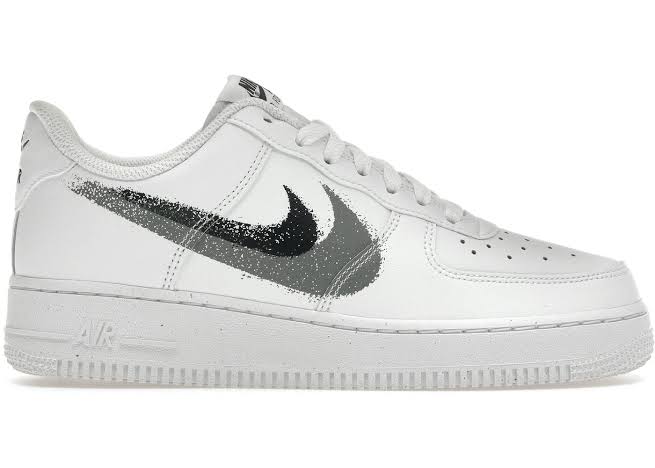 Nike Air Force 1 Low '07
Spray Paint Swoosh White Black Grey