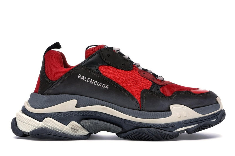 Balenciaga Triple S Red Black (Pre-Distressed)