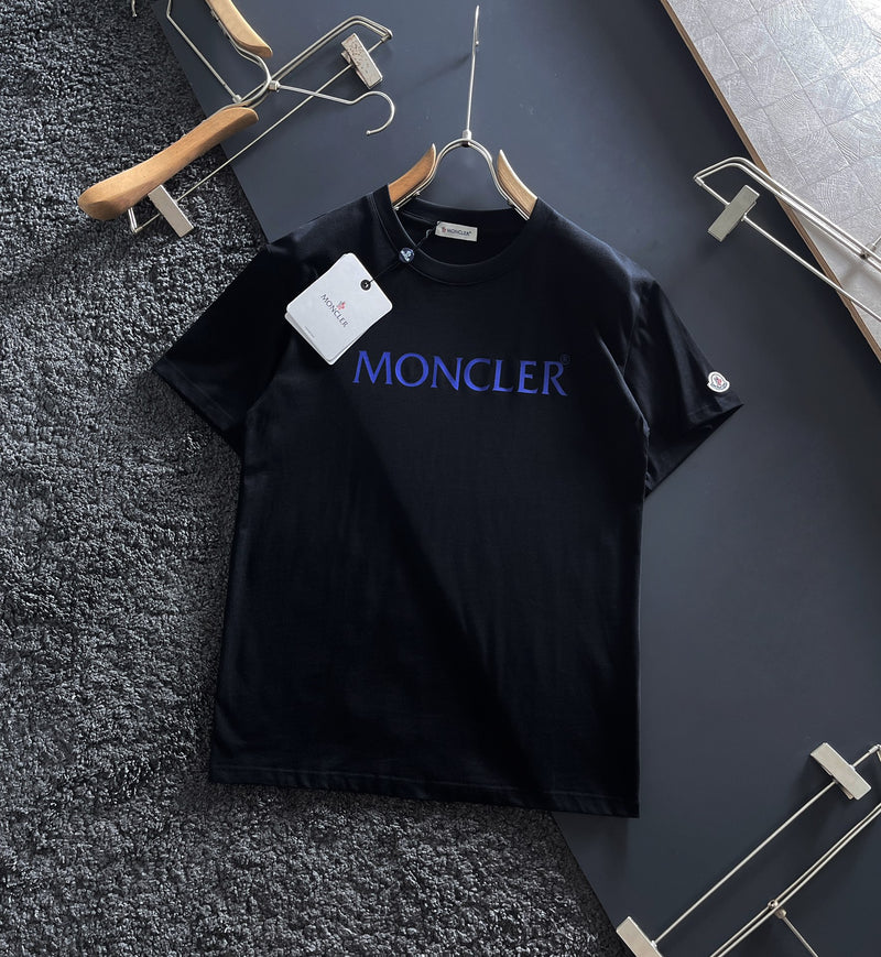 Camiseta Moncler Preta/Azul