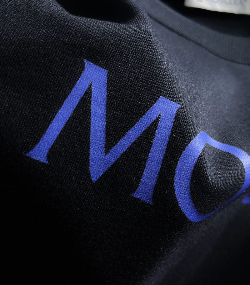 Camiseta Moncler Preta/Azul