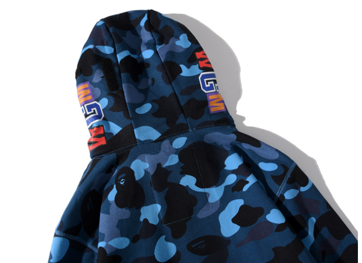 Blusa Bape blue camu