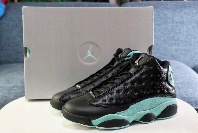 Jordan 13 Retro Black Island Green