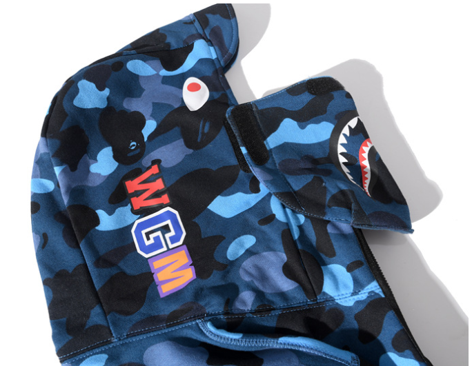 Blusa Bape blue camu