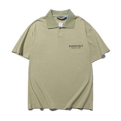 Camisa Polo Fear Of God Essentials Verde Musgo Claro