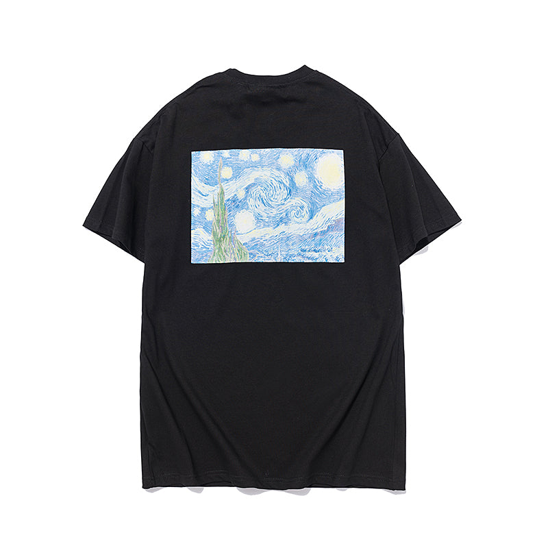 Camiseta Fear Of God Essential Van Gogh A Noite Estrelada Preto