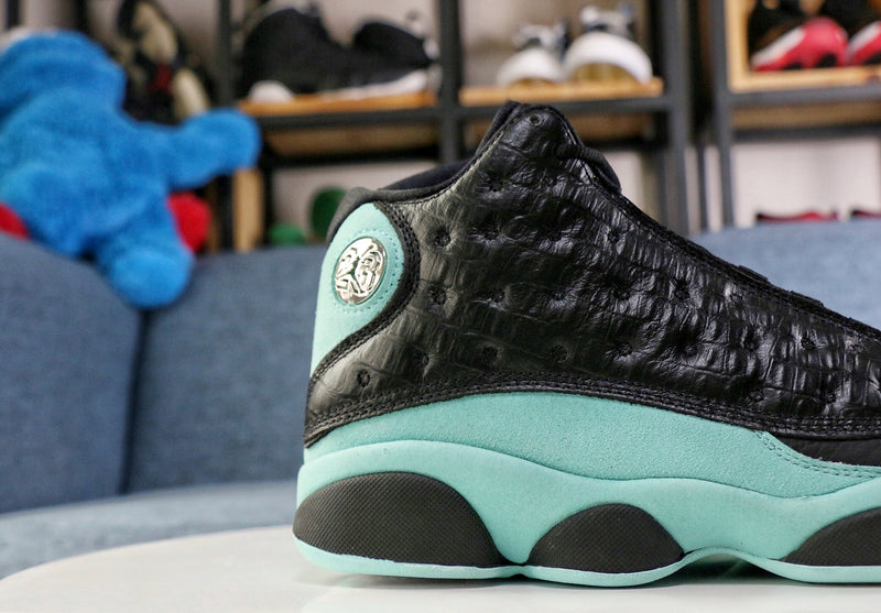 Jordan 13 Retro Black Island Green