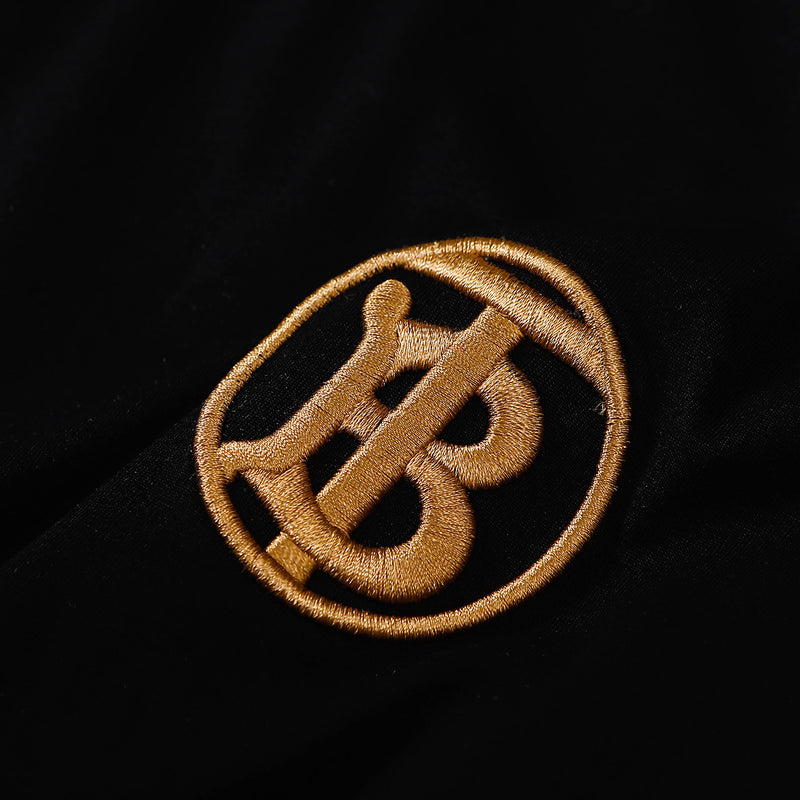 Camiseta Burbarry Black Logo Bordada