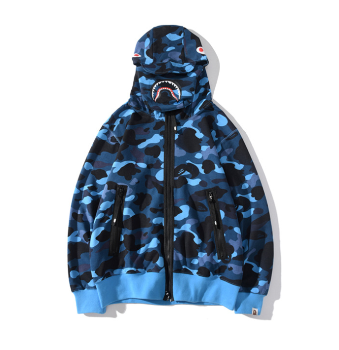 Blusa Bape blue camu