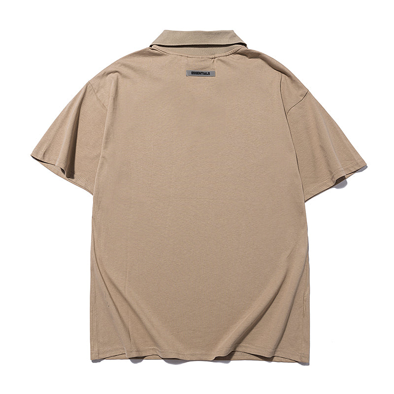 Camisa Polo Fear Of God Essentials Camelo