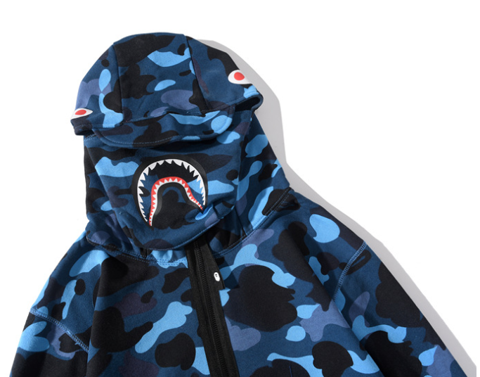 Blusa Bape blue camu