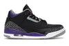 Jordan 3 Retro Black Court Purple