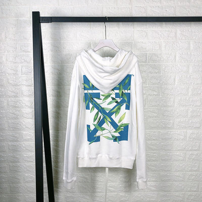 Moletom Off White Branco/Verde