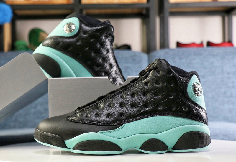 Jordan 13 Retro Black Island Green