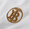 Camiseta Burbarry White Logo Bordada