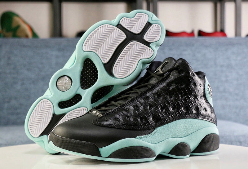 Jordan 13 Retro Black Island Green